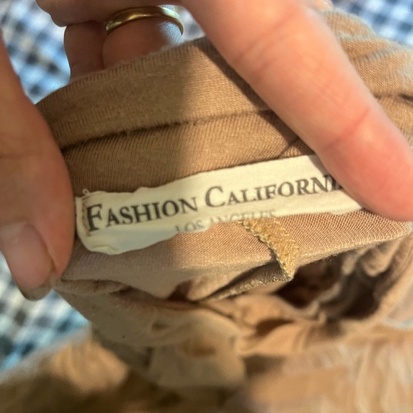 Tan Elastic Ankle Length Skirt - Picture 2 of 2